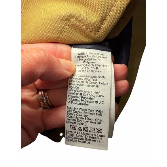 NWT J. Crew Women 8 Cropped Icon Trench Coat Honey Brown Tan Camel Belted Jacket - Picture 10 of 17